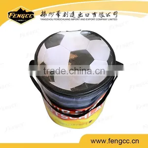 Outdoor Cylinder Football Pattern Lunch Bag Beer Cooler Bag thumbnail-2