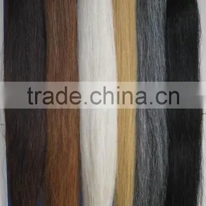 White Brown Black Color Horse Hair for Brush Tail Extensions thumbnail-1