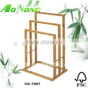 New Product Bamboo Bathroom Towel Rack Stand thumbnail-1