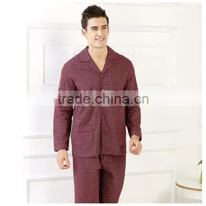 Wholesale Comfortable Pajamas for Men Cotton Pajamas Sleepware thumbnail-1