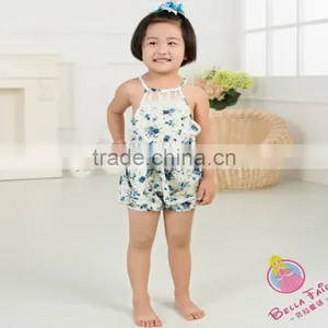 2017 New Fashion Baby Girls Jumpsuit 100% Cotton Summer Jumpsuit for Infant Girls thumbnail-2
