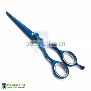 Medentra Blue Hairdressing Haircutting Barber Scissors Razor Cut Professional thumbnail-1