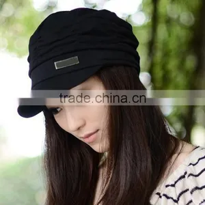 Women's Korean Style Pleated Peaked Cap Hat Woman Sex 17484 thumbnail-1