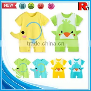 China Cotton Printing Funny Wholesale Cute Animal Cheap Prices on Baby Clothes 2015 thumbnail-1