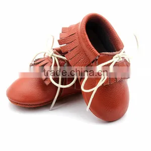 2017 Wholesale Genuine Leather Latest Leather Baby Baba Kids Shoes thumbnail-4