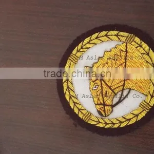 Hand Embroidery Horse Bullion Wire Badges thumbnail-1