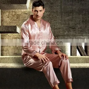 Imitation Silk Men Winter Pajama Set Different Size for Choice Solid More Colors for Choice 59347 thumbnail-1