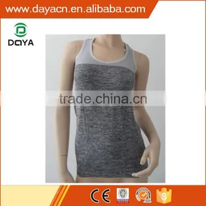Ladies Seamless Sports Vest Running Vest Breathable Yoga Tank Top thumbnail-5