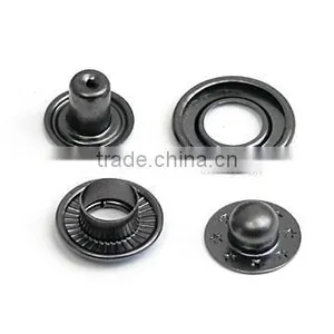 20mm 4 Part Brass Metal Button Bubble Snap Button Italy Snap Fasteners Black/nickle/Bronze FP-029 thumbnail-2