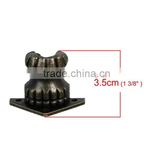 Wholesale Triangle Antique Bronze Zinc Based Alloy Jewelry Wooden Box Pull Handle Knobs thumbnail-2