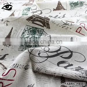 Fashion Design Linen Cotton Fabric for Bed Sheet Bolster Cushion for Leaning on Table Cloth thumbnail-1