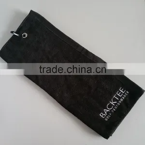 100% Cotton Customized Tri-fold Terry Velour Golf Towels thumbnail-4