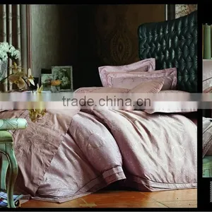 Silk-cotton Fabric Jacquard and Embroidery Home Using Bedding Set for Wholesale thumbnail-2