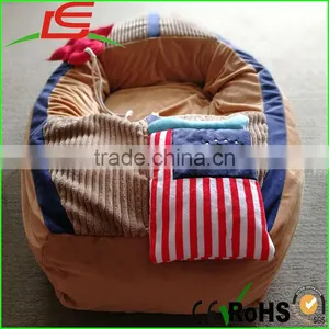 High Quality Stuffed Plush Pet Toy Boat Shaped Dog Bed thumbnail-6