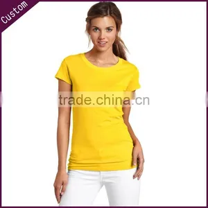 Women's Apperal Slim Fit Plain 100% Cotton t Shirt Wholesale thumbnail-1