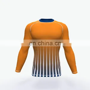 Custom Own Design Sublimation Printing Short Sleeve Rash Guards thumbnail-6