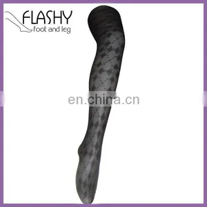 2014 Ladies New Style Jacquard Popular Fashion Argyle Fishnet Tights thumbnail-1
