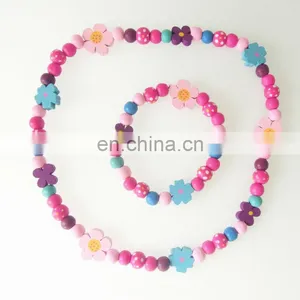 Popular Cheap Kids Wooden Necklaces Set thumbnail-1