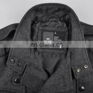 Lastest Design Mens Spring Top Grade Handsome Cashmere Overcoat thumbnail-4