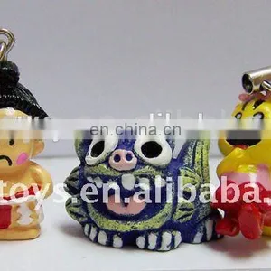 Wholesale High Quality Funny Cartoon Resin/PU Keychain thumbnail-1
