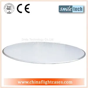 30ft Diameter White Glossy Round Dance Floor thumbnail-1