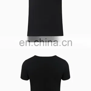 Men's Custom Logo Screen Printing T-shirts Round Neck Fitness Gym T Shirt thumbnail-2