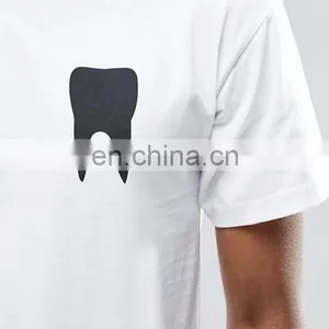 White and Black Printing Fashion Men o Neck T-shirt thumbnail-3