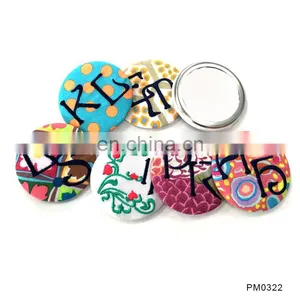Hot Selling Unique Custom Emboridery Floral Cheap Cosmetic Make Up Pocket Mirror thumbnail-3