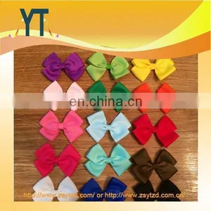Pure Color Satin Boutique Hair Bow/Barrette/Hair Pin As Bowknot thumbnail-1