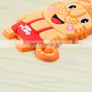OEM 3D Custom Rubber Keyring Promotion PVC Animal Keychain thumbnail-2
