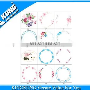 Colourful Printed Foil Paper for Melamine Tableware Products thumbnail-1