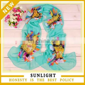 Fancy Fashional Polyester Chiffon Printed Scarf thumbnail-1