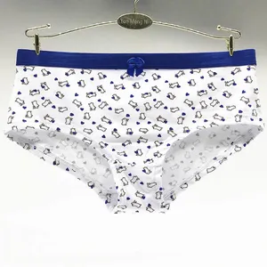 Yun Meng Ni Sexy Underwear Fancy Cartoon Print Girls Briefs Good Elasticity Colorful Waistband Sexy Cotton Panty thumbnail-2