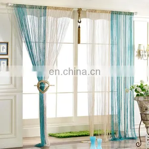 Single Color Decorative Window String Curtain thumbnail-1