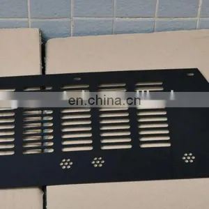 Custom Machining Precision With Flower Design .090 ALU Pwdr ct Blk Side Panel Small Truck Mount Plate thumbnail-1