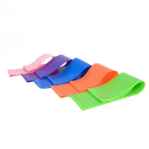 Gym Fitness Equipment Custom Printed Logo Exercise Resistance Band Loops Sets thumbnail-1