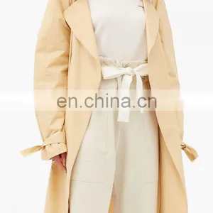 DiZNEW Unisex Women Wool Cashmere Crew Neck Pocket Cardigan Sweater thumbnail-3