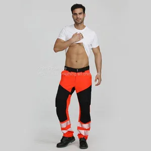 Men'S Safety Overalls Construction Work Pants With Reflective Tapes thumbnail-1