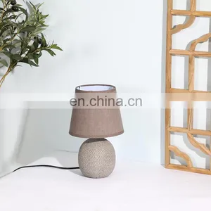 Antique Design Porcelain Night Lamp Restaurant Hotel Home Cheap Brown Ceramic Table Lamp thumbnail-2