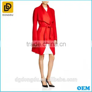 2016 Sexy Red Velvet Coat for Women From Coat Factory thumbnail-1
