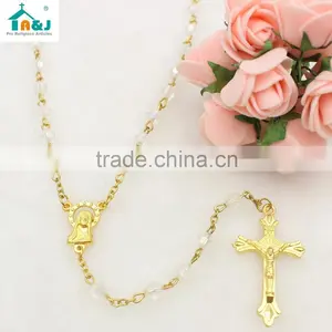 Religious Plastic Rosary Bead Wholesale Necklace thumbnail-2