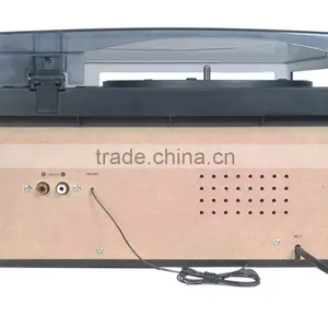 Classical Turntable With AM FM Radio CD Cassette/ USB Recorder & MP3 Player thumbnail-4