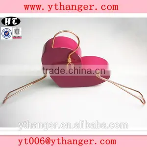 Hot Sale Wide Shoulder Copper Metal Wire Hanger for Coat thumbnail-1