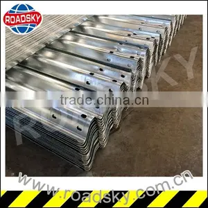 Highly Visible Double Wave Highway Galvanized Guardrail Beam thumbnail-1