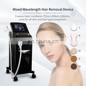 Factory Price A-lma 755 808 1064 Diode Laser Hair Removal Beauty Instrument Mixed 3 Wavelength Suitable for All Skin Tones thumbnail-3