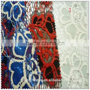 Sequins Lace Fabric thumbnail-5