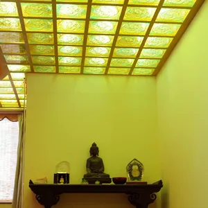 Crystal Glass Liuli Buddha Statues Wall Decor Tiles for Architecture Customize thumbnail-5