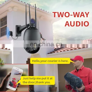Outdoor 80m IR Video Home Security Camera Wifi PTZ IP Camera 1080P 5MP 30X Zoom 4G Two Way Audio AI Auto Tracking Wireless Cam thumbnail-5