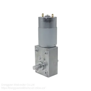 4058 dc Worm Geared Reduction Motor With Encoder Dual Shaft High Torque Geared Motor thumbnail-3
