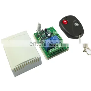 Remote Control Switch for Access Control 12v 1 ch 10a Relay Receiver Transmitter Learning Light Lamp Wireless Switch 315433mhz thumbnail-1